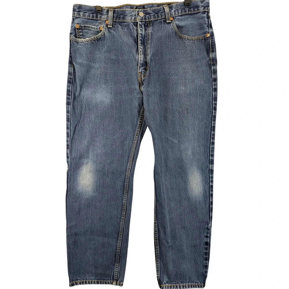 Levi's 505 Jeans Men's Size 36X28 (Tag 38x30) Blue Regular Fit Straight‎ Leg